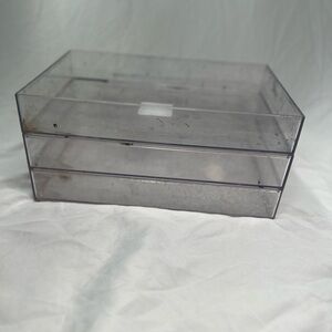 3 Clear Acrylic stackable Storage